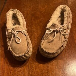 UGG women’s  Beige Suede Moccasins